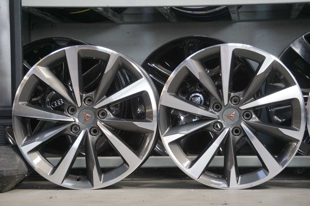 Alufelgi Seat Leon Cupra 5x112 7,5Jx18 et46 cb57,1mm grafit cnc polysk