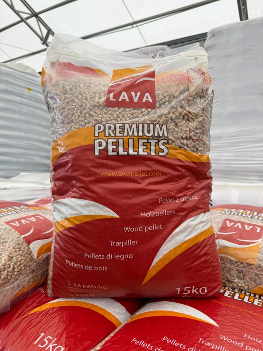 Pellet drzewny LAVA Stelmet 15kg | 6mm | paleta 975kg