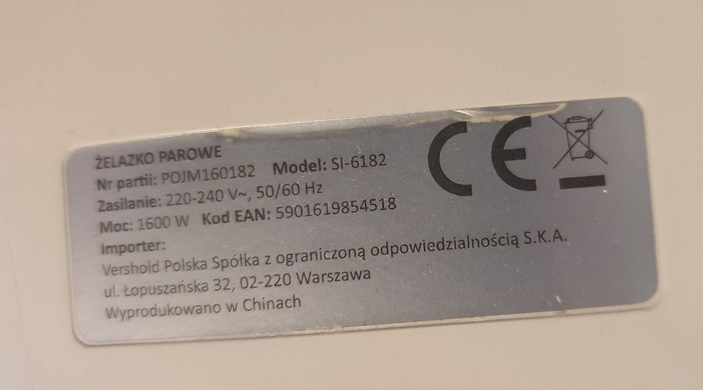 Żelasko żelasko 230v