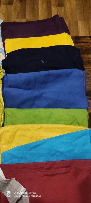 Tkaniny materiały skrawki