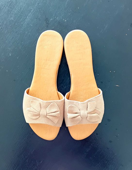 Sandália achinelada - bege - 40 - Seaside