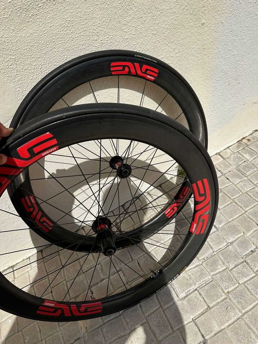 Rodas de Carbobo ENVE em bom estado - 25mm Gatorskin