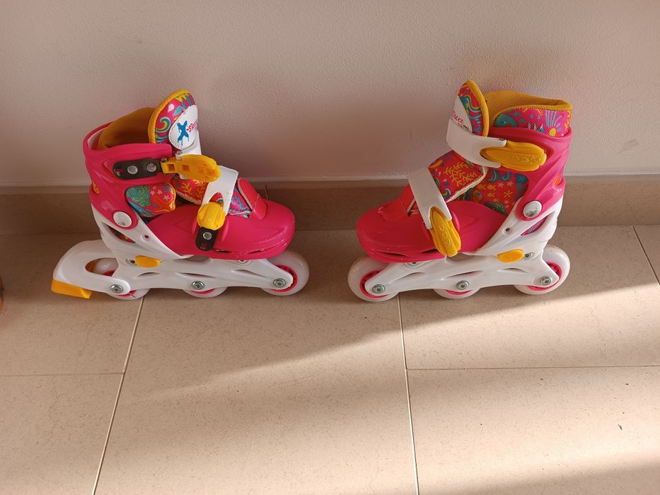 Patins em linha em excelente estado