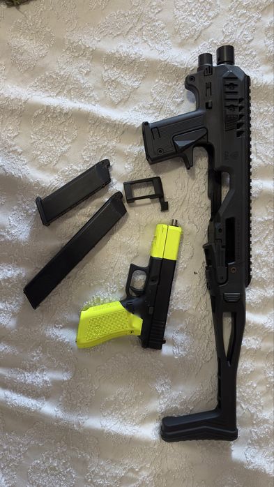 Glock 17 com kit airsoft aceito trocas