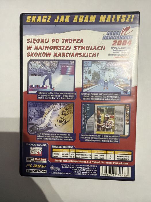 Skoki Narciarskie 2004 PL PC stan idealny komplet