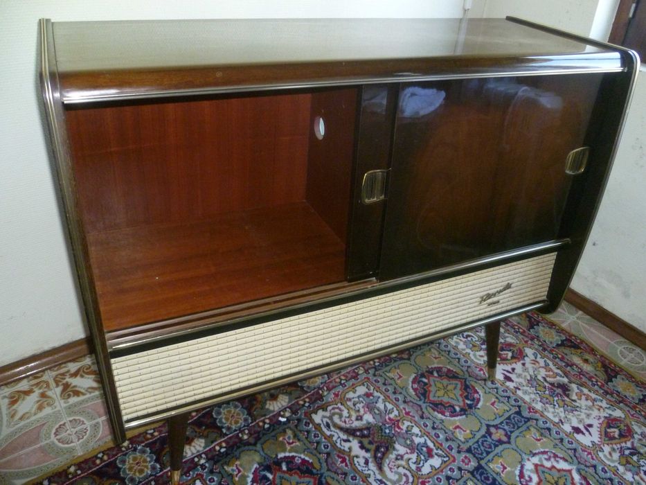 Móvel FLORIDA STEREO Alemanha 1950 radio Blaupunkt giradiscos FUNCIONA