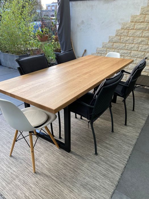 Stół dębowy w stylu loft