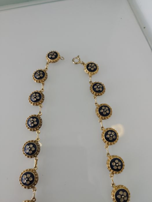 Colar dourado em prata 925