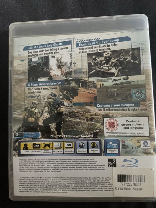 Homefront , Army of Two, Ghost Recon - PS3