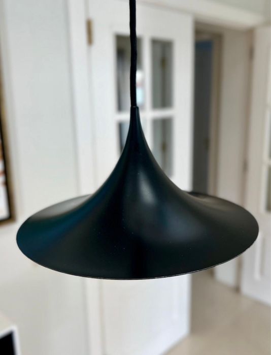 Candeeiro de tecto preto vintage - Gubi