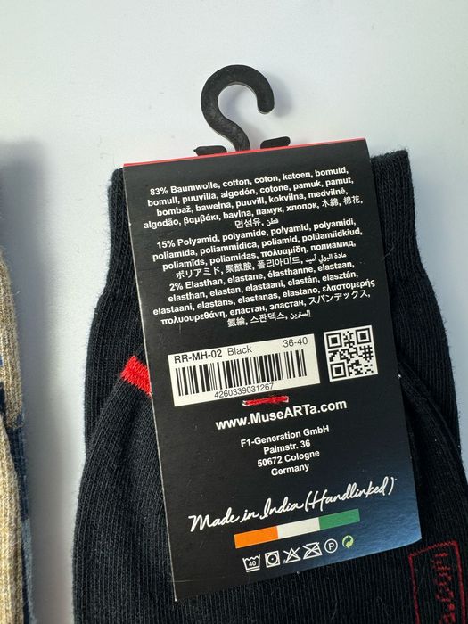Nowe skarpetki unisex 2 pary MuseARTa czarne 36-43