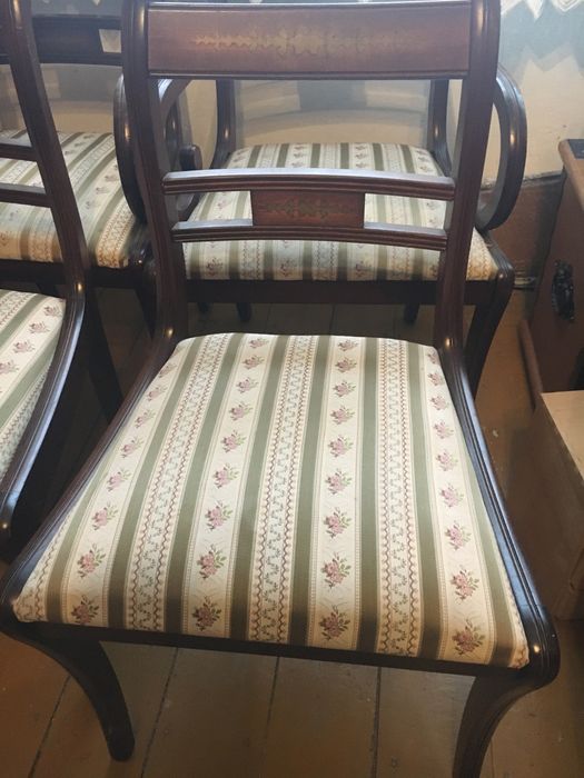 Biedermaier fotel i krzesło