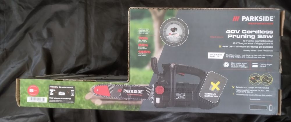Motoserra de poda a bateria Parkside Performance 40V