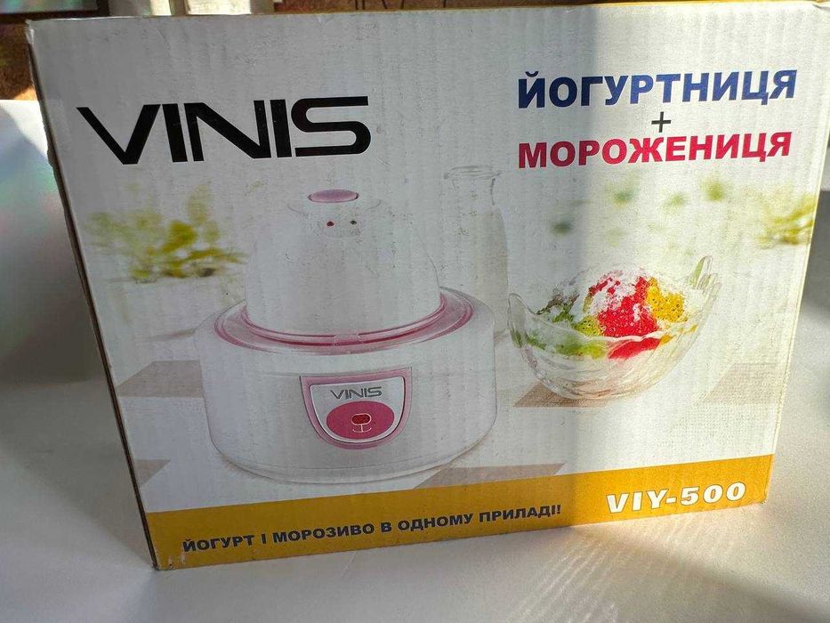 Йогуртниця-морожениця VINIS VIY-500W НОВА