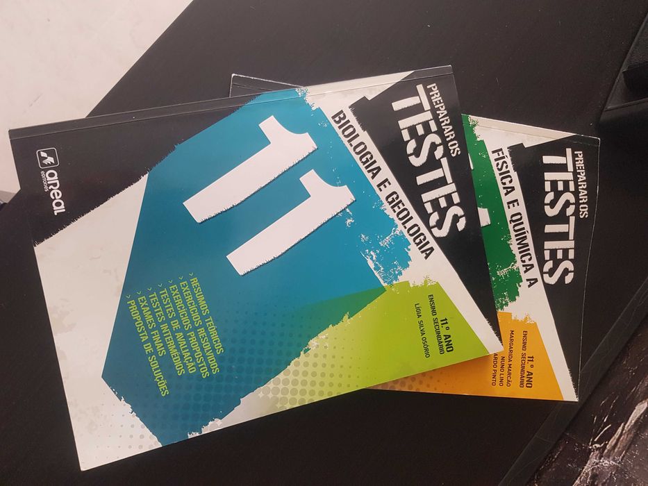 Livros para testes e exames nacionais,  10º, 11º e 12º ano