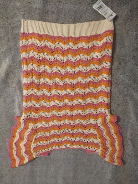 Bluzka na krótki rękaw sweterkowa r.36