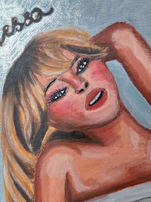 Sabrina carpenter obraz espresso sabrina painting short n' sweet