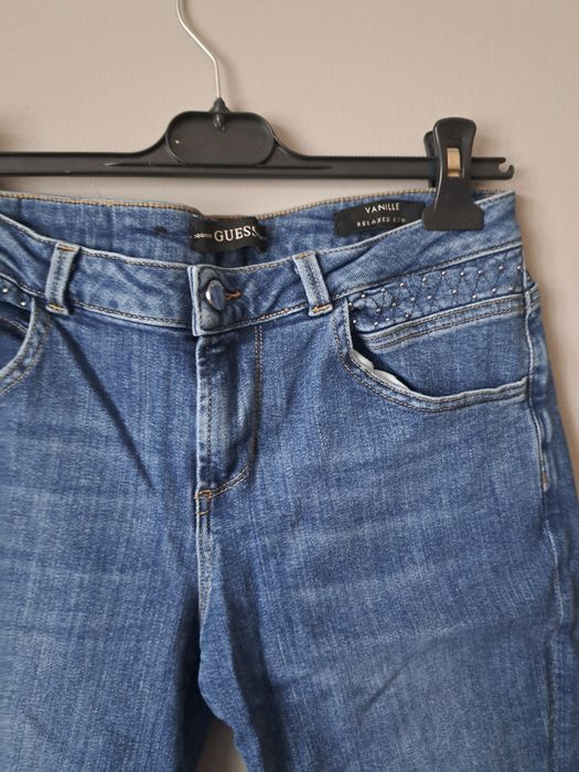 Guess vanille spodnie jeans 27 40/L niebieskie