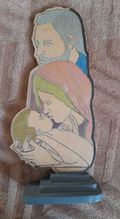 arte decorativa em pirogravura