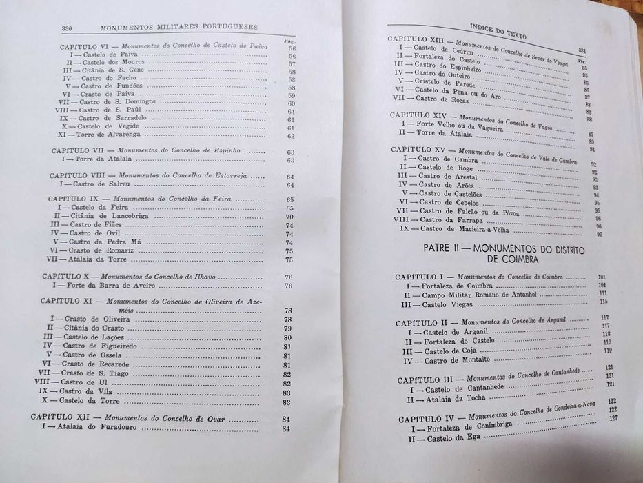 Roteiro dos Monumentos Militares Portugueses (1946) - Vol II - Raro