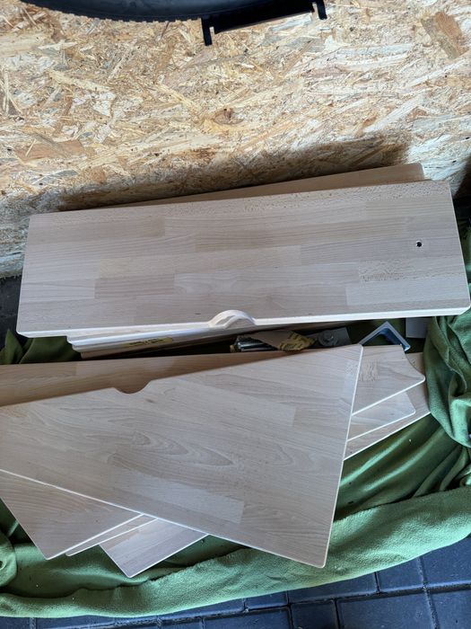 Schody modułowe drewniane buk + balustrada Leroy Merlin