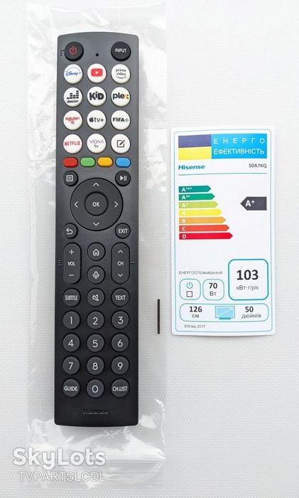 Оригінальний голосовий пульт управління Hisense ERF2J36H 0011