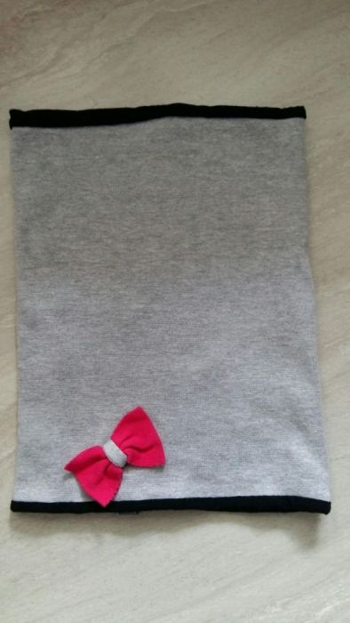 Komplet czapka + komin, minnie, kokardki !