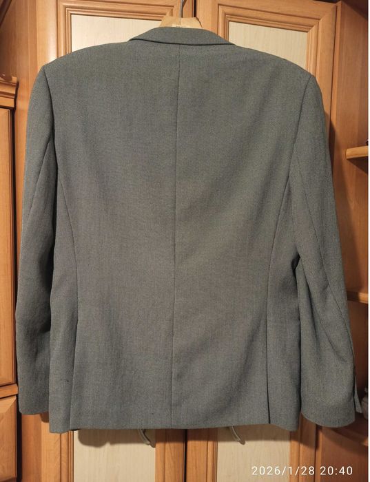 Marynarka męska ASTA szara, Slim fit