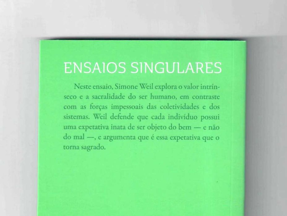Ensaios SINGULARES   STEFAN ZWEIG - SIMONE WEIL- R. MUSIL- P. VALÉRY- J. SWIFT
