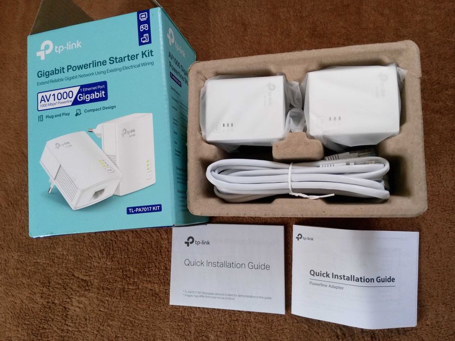 Nowy zestaw  transmiterów sieciowych TP-Link TL-PA7017 KIT 1000 Mb/s