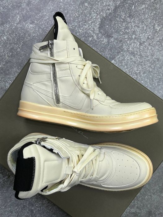Rick owens jambo dunk 2008 white білі кросівки кроссовки кеди 44 43 42 41