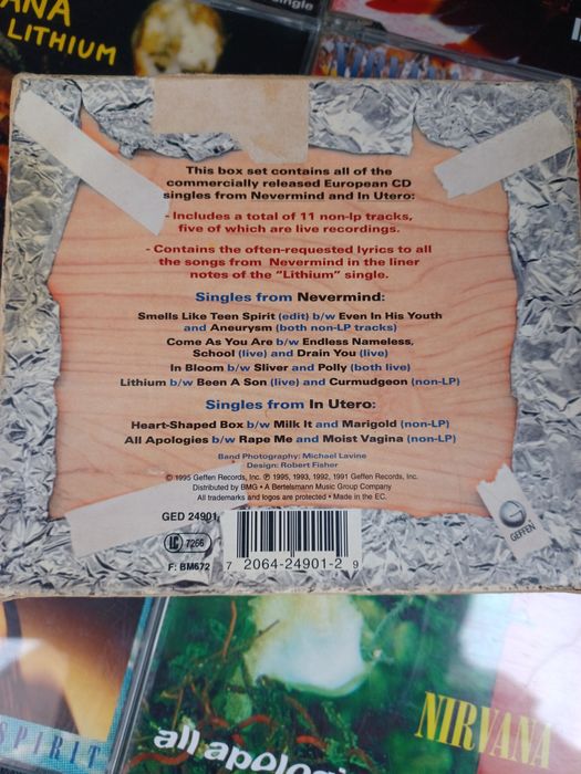 Nirvana, Singles Box Set, Limited Edition64584220047747123