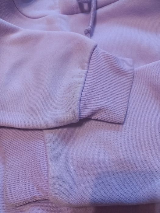 Bluza liliowa typu kangur