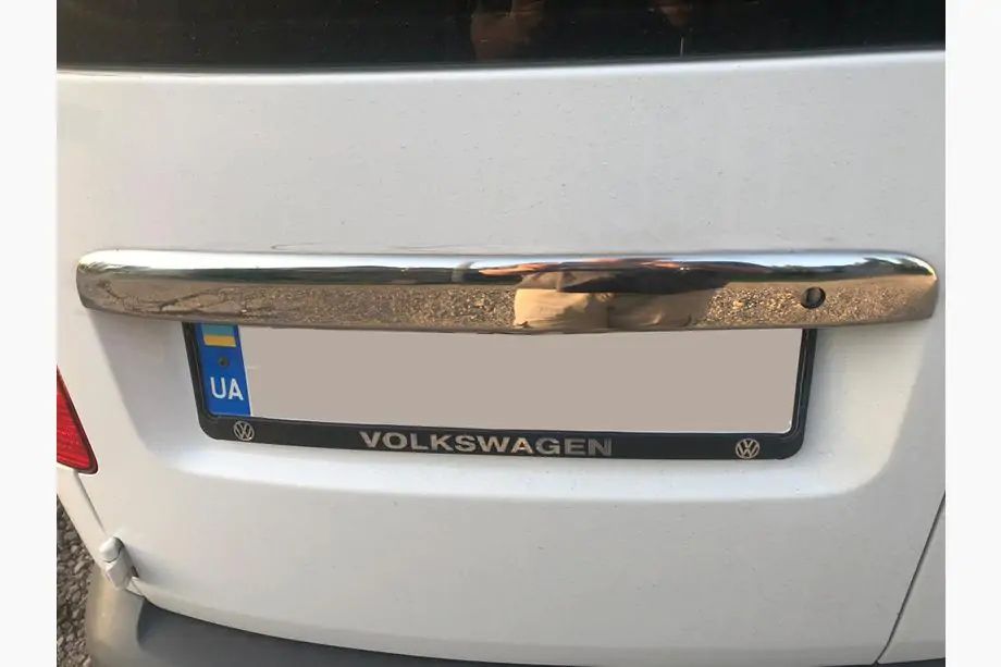 Хром накладка над номером Кадди/ caddy. Нерж