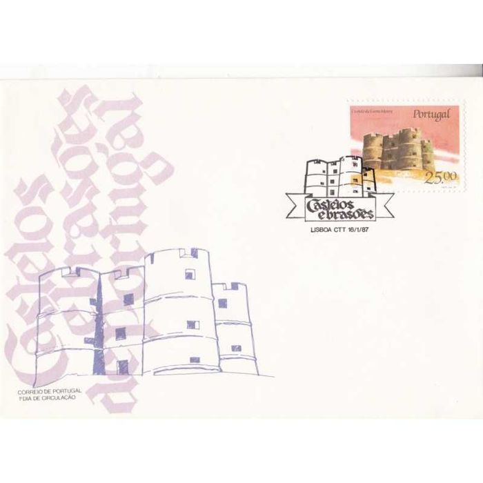 Séries de selos e blocos em envelopes do 1º dia em FDC