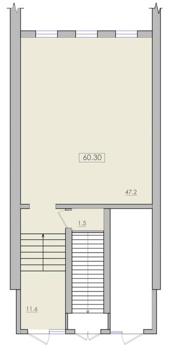 Комерційне приміщення | 60,3 м² | Smart House, м. Південне | 10 $/м²