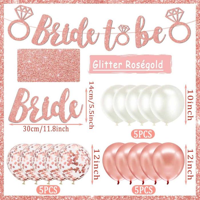 Despedida de solteira - decoração "Bride to Be"  - NOVO - ENVIO GRÁTIS
