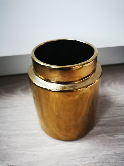 Bloomingville zloty pojemnik ceramiczny