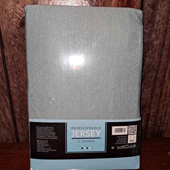 Prześcieradło Jersey z gumna 160x200 NOWE