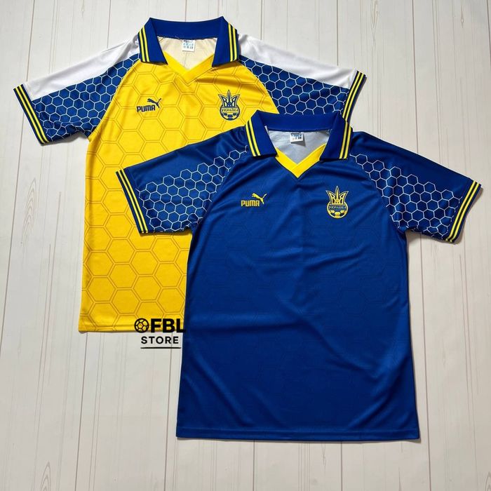 Ретро-футболки збірної України жовта та синя сезону 1997-1998