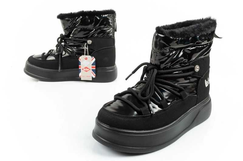 Lee Cooper buty zimowe trekkingowe ocieplane lakierowane r. 36-41