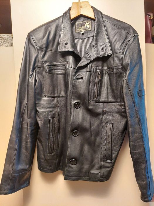 Чоловіча шкіряна куртка