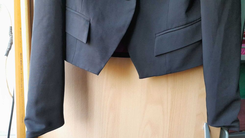Blazer curto preto - Papaya