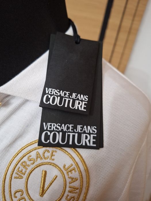 Versace Jeans Couture, damska koszulka polo, r. XS