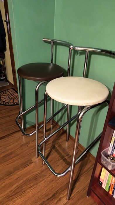 Krzesła barowe 2szt Stan bdb-