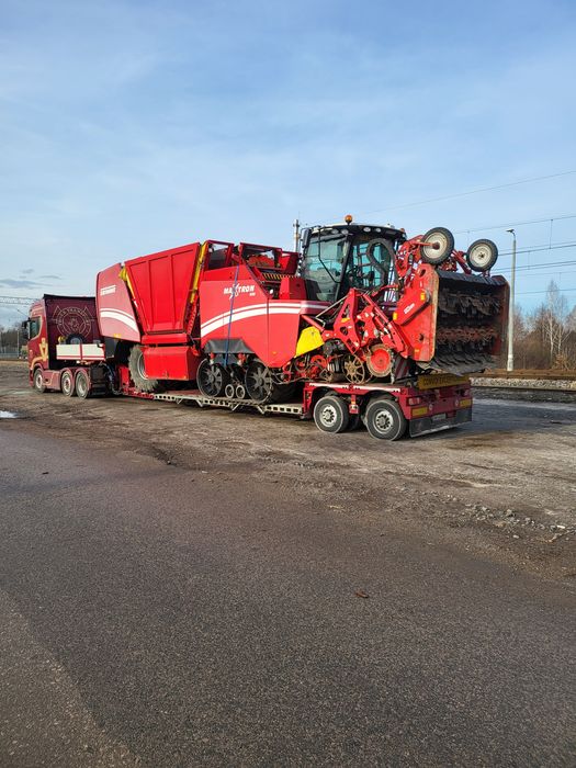Transport kombajnów sieczkarni opryskiwaczy forwarder harvester domków