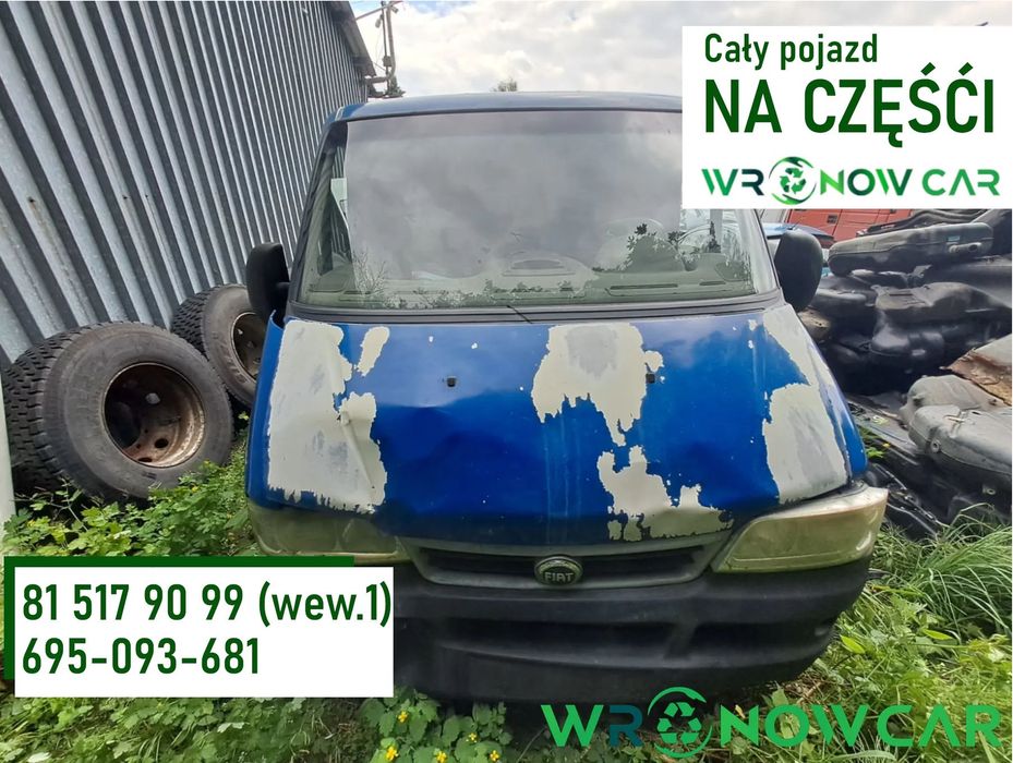 Fiat Ducato II FL (01-06r.) 2.0 JTD 84 KM. Silnik RHV Skrzynia. GWARANCJA !!! Przód Tył Zestaw Komplet Drzwi Klapa Zderzak Błotnik Maska Grill Atrapa Szyba Pas Lampa Lusterko Boczki Fotel Kanapa Kokpit Deska Rozdzielcza Przełącznik Włącznik Sterownik Prze