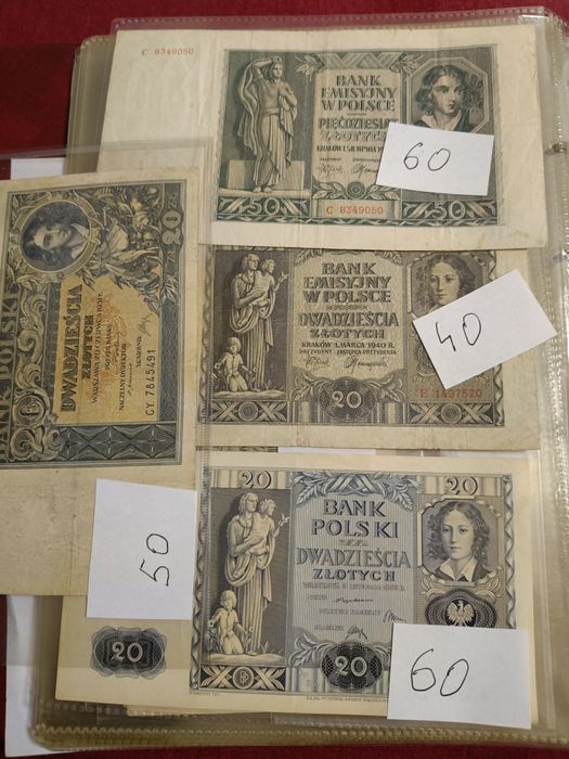 Wyprzedaż moich banknotów