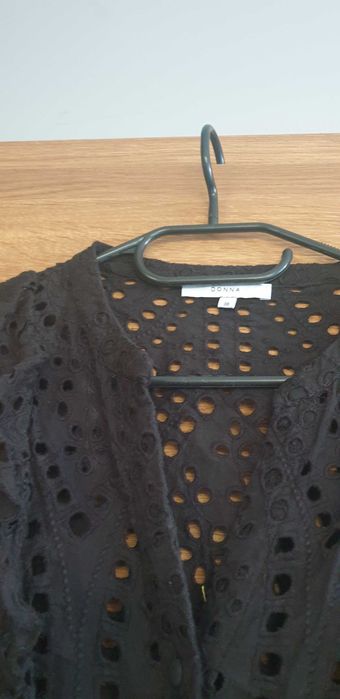 Bluzka Ażurowa, czarna M/L