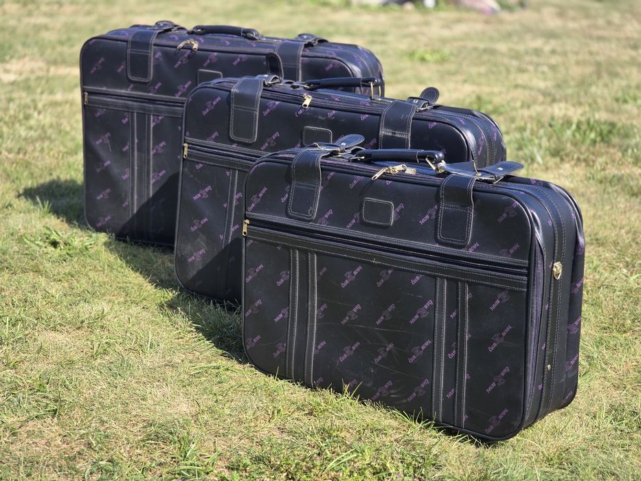 Walizki podróżne,  stylowy komplet trzech